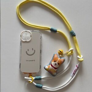 🍋💛Handmade 3-in-1 Lanyard Crossbody | Wrist Phone Strap